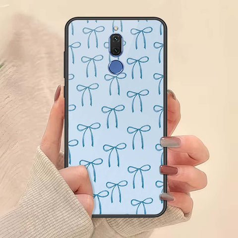 Huawei Mate 10 Lite Cover - ONation Bow Series - HQ Ultra Shine Premium Infinity Glass Soft Silicon Borders Case