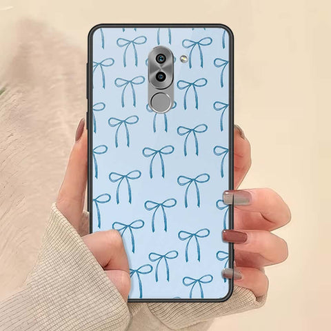 Huawei Honor 6X Cover - ONation Bow Series - HQ Ultra Shine Premium Infinity Glass Soft Silicon Borders Case