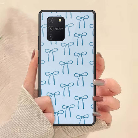 Samsung Galaxy M80s Cover - ONation Bow Series - HQ Ultra Shine Premium Infinity Glass Soft Silicon Borders Case