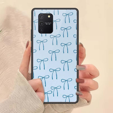 Samsung Galaxy S10 Lite Cover - ONation Bow Series - HQ Ultra Shine Premium Infinity Glass Soft Silicon Borders Case