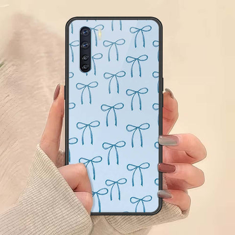 Oppo Reno 3 Cover - ONation Bow Series - HQ Ultra Shine Premium Infinity Glass Soft Silicon Borders Case