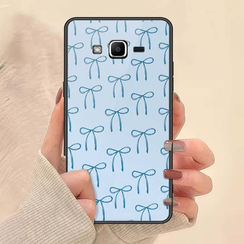 Samsung Galaxy J2 Prime Cover - ONation Bow Series - HQ Ultra Shine Premium Infinity Glass Soft Silicon Borders Case