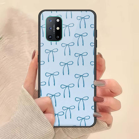 OnePlus 8T Cover - ONation Bow Series - HQ Ultra Shine Premium Infinity Glass Soft Silicon Borders Case