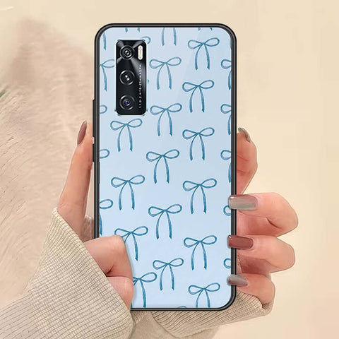 Vivo V20 SE Cover - ONation Bow Series - HQ Ultra Shine Premium Infinity Glass Soft Silicon Borders Case