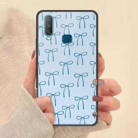 Vivo Y17 Cover - ONation Bow Series - HQ Ultra Shine Premium Infinity Glass Soft Silicon Borders Case