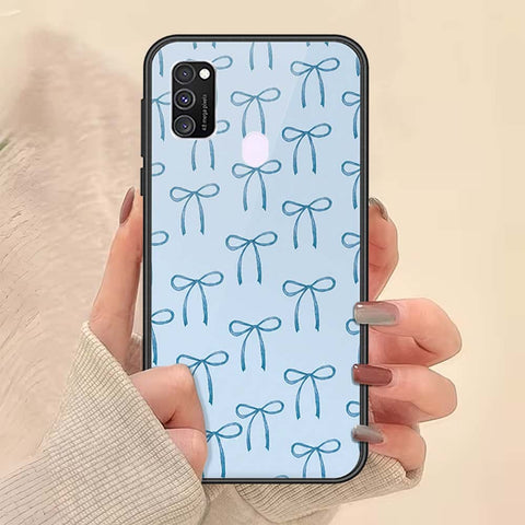 Samsung Galaxy M30s Cover - ONation Bow Series - HQ Ultra Shine Premium Infinity Glass Soft Silicon Borders Case