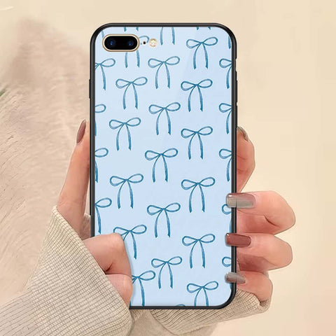iPhone 8 Plus / 7 Plus - ONation Bow Series - HQ Ultra Shine Premium Infinity Glass Soft Silicon Borders Case