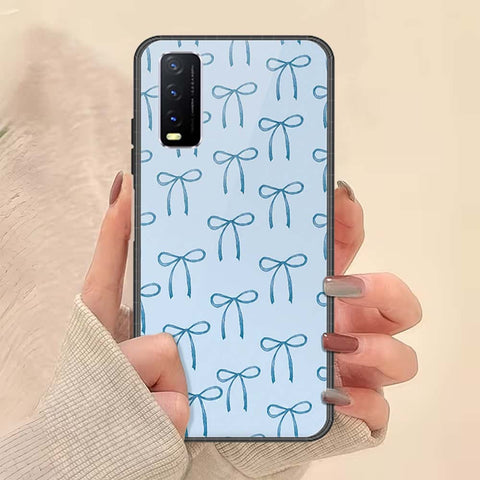 Vivo Y20 Cover - ONation Bow Series - HQ Ultra Shine Premium Infinity Glass Soft Silicon Borders Case