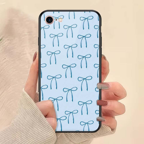 iPhone 8 / 7 - ONation Bow Series - HQ Ultra Shine Premium Infinity Glass Soft Silicon Borders Case