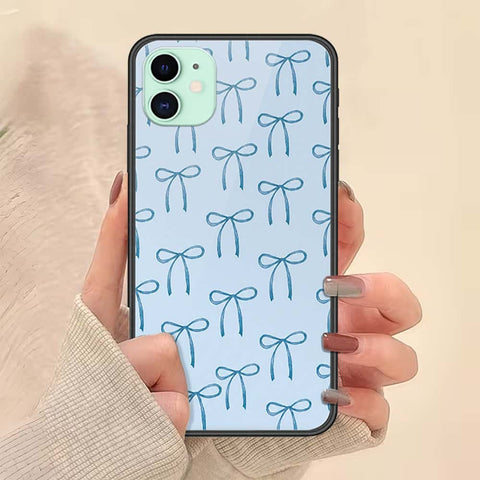 iPhone 11 - ONation Bow Series - HQ Ultra Shine Premium Infinity Glass Soft Silicon Borders Case