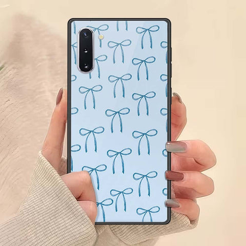 Samsung Galaxy Note 10 Cover - ONation Bow Series - HQ Ultra Shine Premium Infinity Glass Soft Silicon Borders Case