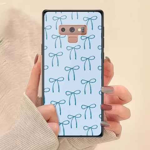 Samsung Galaxy Note 9 Cover - ONation Bow Series - HQ Ultra Shine Premium Infinity Glass Soft Silicon Borders Case