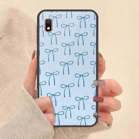 Samsung Galaxy A10 Cover - ONation Bow Series - HQ Ultra Shine Premium Infinity Glass Soft Silicon Borders Case