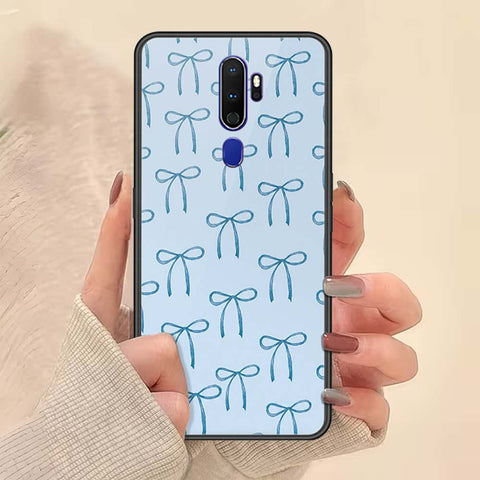 Oppo A9 2020 Cover - ONation Bow Series - HQ Ultra Shine Premium Infinity Glass Soft Silicon Borders Case