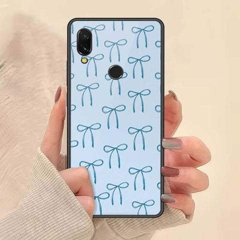 Xiaomi Redmi 7 Cover - ONation Bow Series - HQ Ultra Shine Premium Infinity Glass Soft Silicon Borders Case