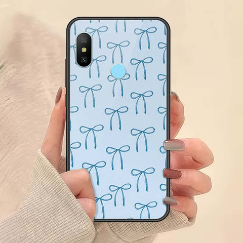Xiaomi Mi A2 Cover - ONation Bow Series - HQ Ultra Shine Premium Infinity Glass Soft Silicon Borders Case