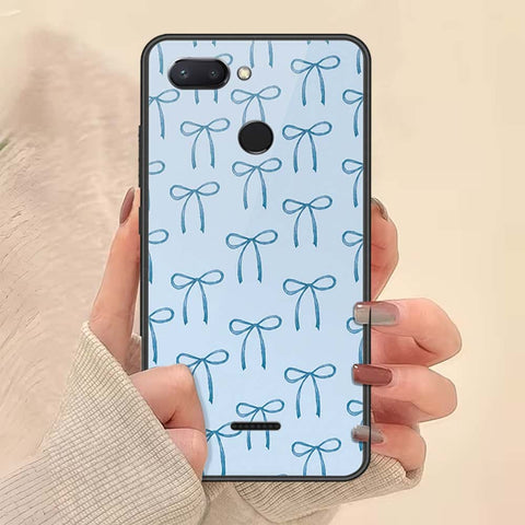 Xiaomi Redmi 6 Cover - ONation Bow Series - HQ Ultra Shine Premium Infinity Glass Soft Silicon Borders Case
