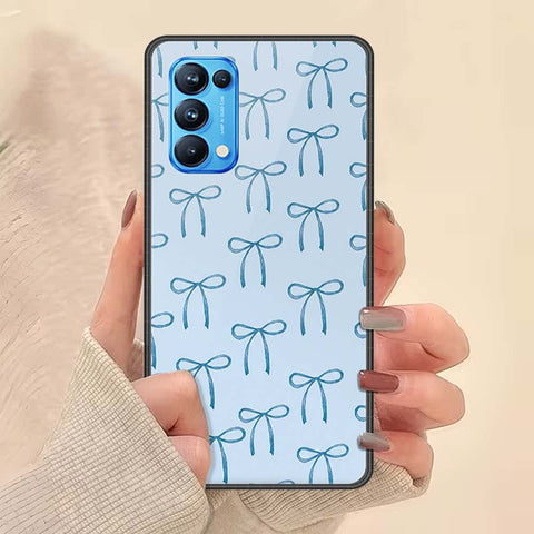 Oppo Reno 5 Pro 5G Cover - ONation Bow Series - HQ Ultra Shine Premium Infinity Glass Soft Silicon Borders Case