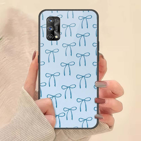 Realme 7 Pro Cover - ONation Bow Series - HQ Ultra Shine Premium Infinity Glass Soft Silicon Borders Case