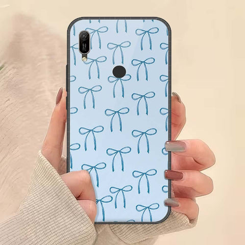 Huawei Y6 2019 / Y6 Prime 2019 Cover - ONation Bow Series - HQ Ultra Shine Premium Infinity Glass Soft Silicon Borders Case