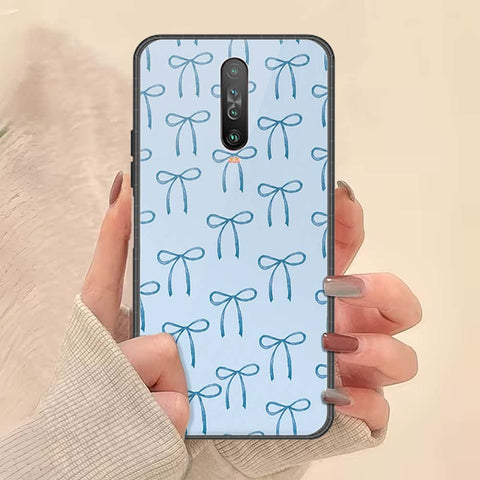 Xiaomi Redmi K30 Cover - ONation Bow Series - HQ Ultra Shine Premium Infinity Glass Soft Silicon Borders Case