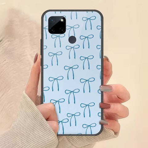 Realme C21Y Cover - ONation Bow Series - HQ Ultra Shine Premium Infinity Glass Soft Silicon Borders Case