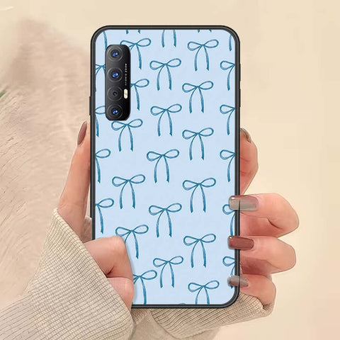Oppo Reno 3 Pro Cover - ONation Bow Series - HQ Ultra Shine Premium Infinity Glass Soft Silicon Borders Case