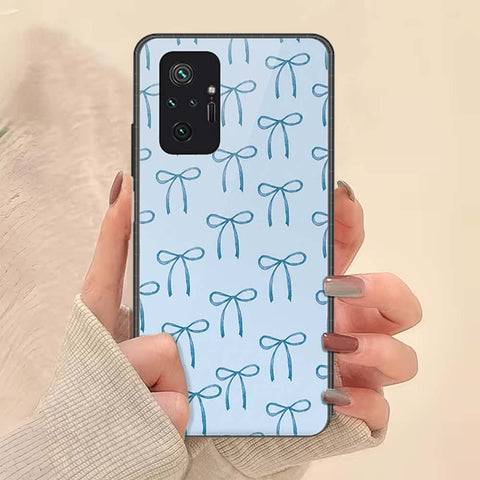 Xiaomi Redmi Note 10 Pro Max Cover - ONation Bow Series - HQ Ultra Shine Premium Infinity Glass Soft Silicon Borders Case