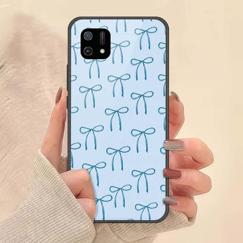Oppo A16K Cover - ONation Bow Series - HQ Ultra Shine Premium Infinity Glass Soft Silicon Borders Case