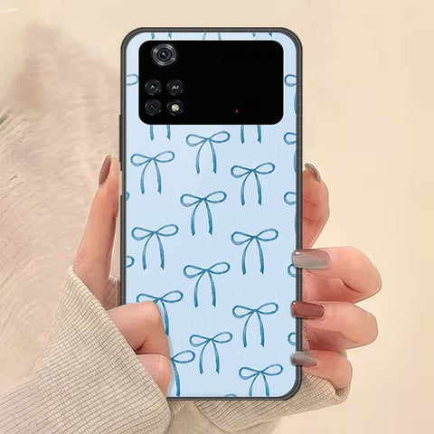 Xiaomi Poco M4 Pro Cover - ONation Bow Series - HQ Ultra Shine Premium Infinity Glass Soft Silicon Borders Case