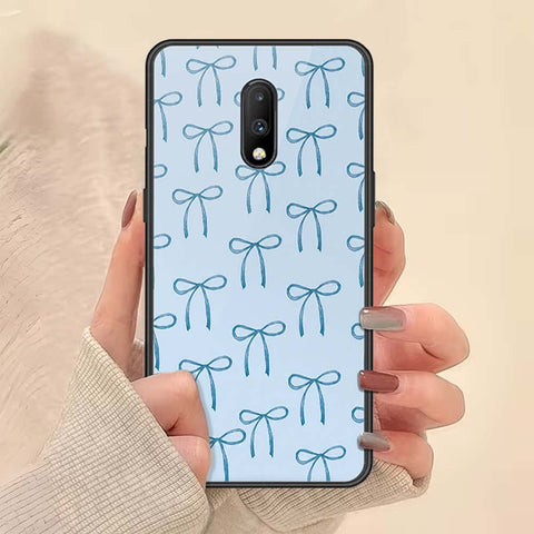 OnePlus 7 Cover - ONation Bow Series - HQ Ultra Shine Premium Infinity Glass Soft Silicon Borders Case
