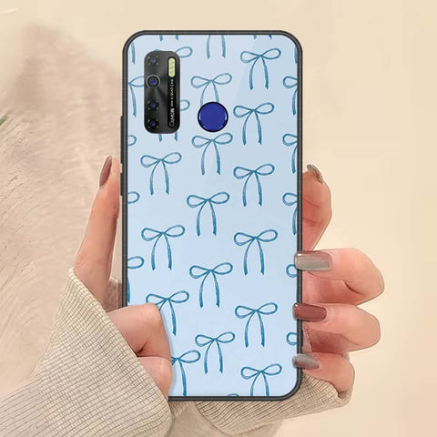 Tecno Camon 15 Cover - ONation Bow Series - HQ Ultra Shine Premium Infinity Glass Soft Silicon Borders Case