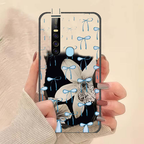 Tecno Camon 15 Premier Cover - ONation Bow Series - HQ Ultra Shine Premium Infinity Glass Soft Silicon Borders Case