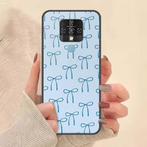 Tecno Camon 16 Cover - ONation Bow Series - HQ Ultra Shine Premium Infinity Glass Soft Silicon Borders Case