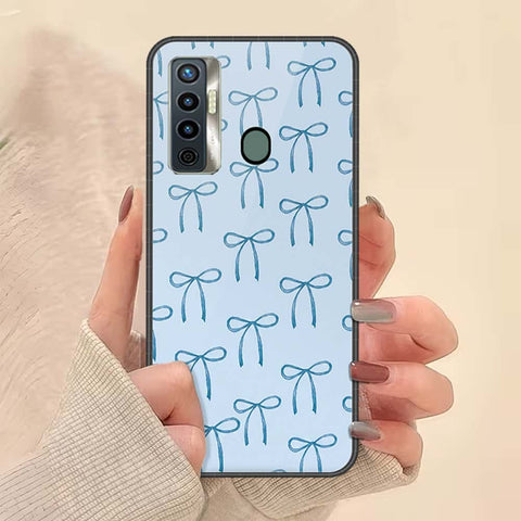 Tecno Camon 17 Cover - ONation Bow Series - HQ Ultra Shine Premium Infinity Glass Soft Silicon Borders Case