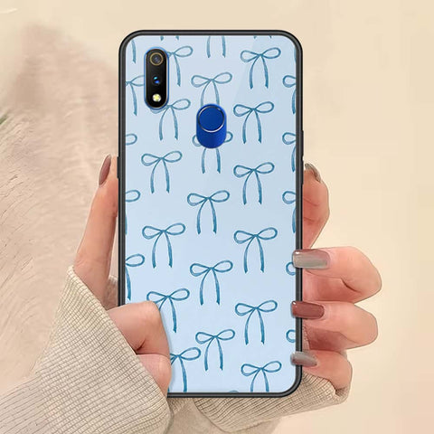 Realme 3 Pro Cover - ONation Bow Series - HQ Ultra Shine Premium Infinity Glass Soft Silicon Borders Case