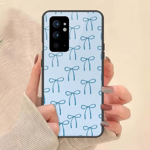 OnePlus 9RT 5G Cover - ONation Bow Series - HQ Ultra Shine Premium Infinity Glass Soft Silicon Borders Case
