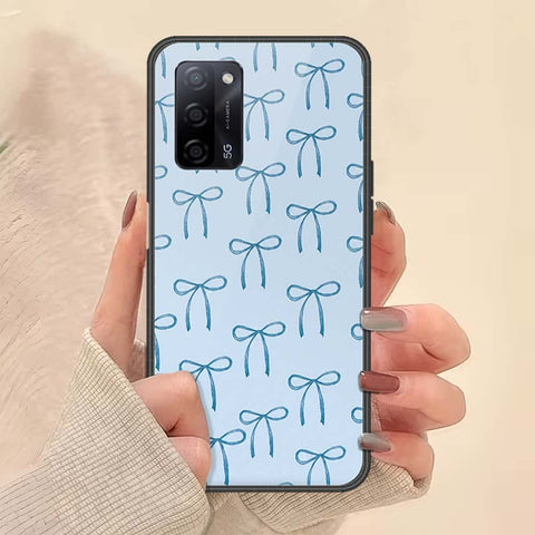 Oppo A55s Cover - ONation Bow Series - HQ Ultra Shine Premium Infinity Glass Soft Silicon Borders Case