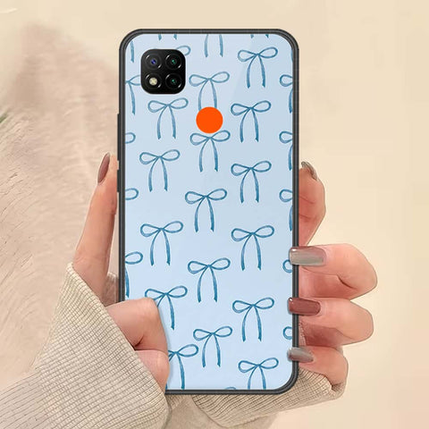 Xiaomi Redmi 9C Cover - ONation Bow Series - HQ Ultra Shine Premium Infinity Glass Soft Silicon Borders Case
