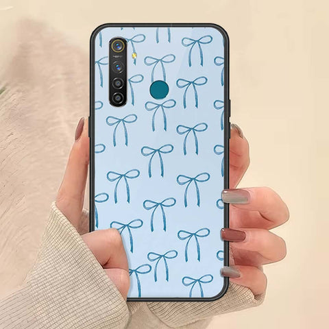 Realme 5 Pro Cover - ONation Bow Series - HQ Ultra Shine Premium Infinity Glass Soft Silicon Borders Case