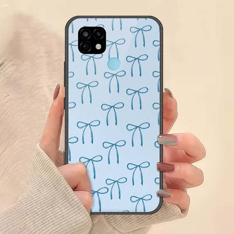 Realme C21 Cover - ONation Bow Series - HQ Ultra Shine Premium Infinity Glass Soft Silicon Borders Case