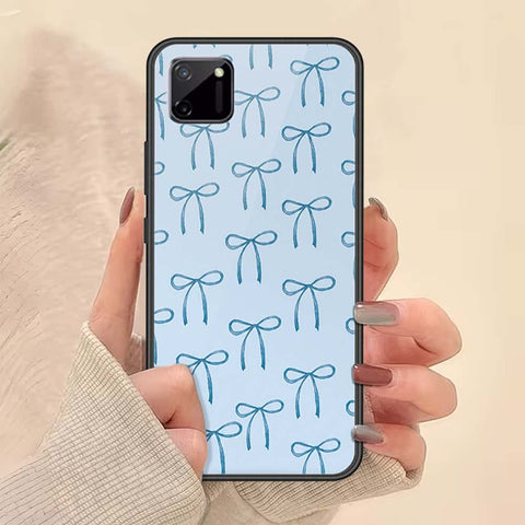 Realme C11 Cover - ONation Bow Series - HQ Ultra Shine Premium Infinity Glass Soft Silicon Borders Case