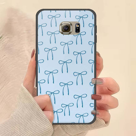 Samsung Galaxy S6 Cover - ONation Bow Series - HQ Ultra Shine Premium Infinity Glass Soft Silicon Borders Case