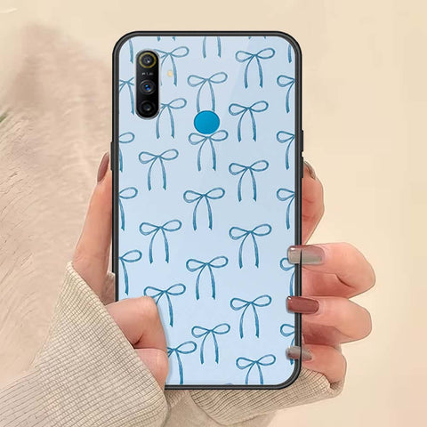 Realme 5s Cover - ONation Bow Series - HQ Ultra Shine Premium Infinity Glass Soft Silicon Borders Case