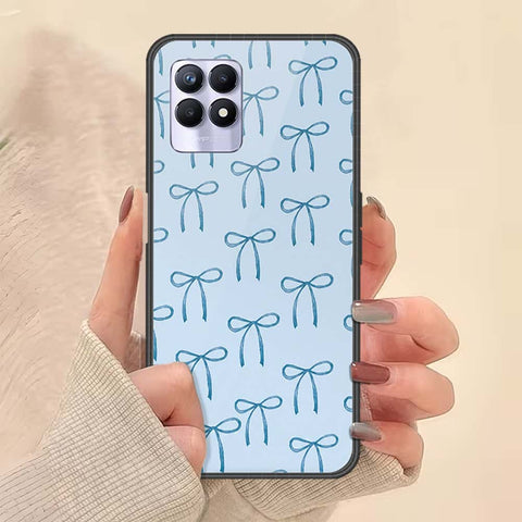 Realme 8i Cover - ONation Bow Series - HQ Ultra Shine Premium Infinity Glass Soft Silicon Borders Case