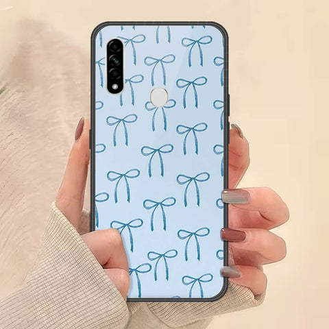 Oppo A8 Cover - ONation Bow Series - HQ Ultra Shine Premium Infinity Glass Soft Silicon Borders Case