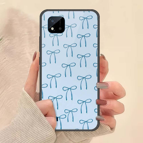 Realme C20 Cover - ONation Bow Series - HQ Ultra Shine Premium Infinity Glass Soft Silicon Borders Case