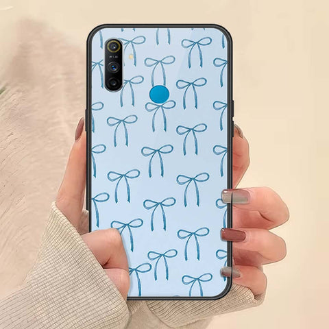 Realme 5i Cover - ONation Bow Series - HQ Ultra Shine Premium Infinity Glass Soft Silicon Borders Case