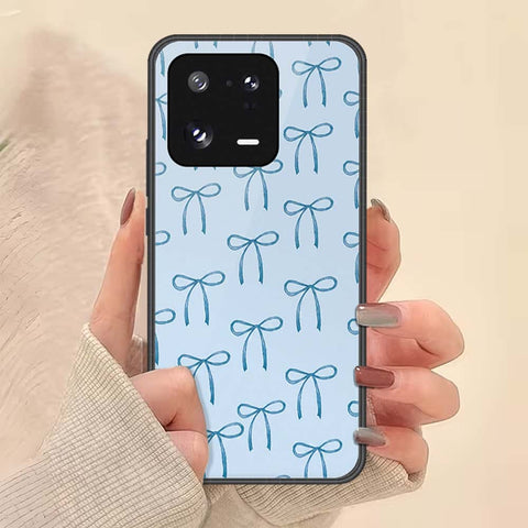 Xiaomi 13 Pro Cover - ONation Bow Series - HQ Ultra Shine Premium Infinity Glass Soft Silicon Borders Case