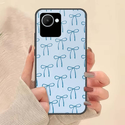Realme C30 Cover - ONation Bow Series - HQ Ultra Shine Premium Infinity Glass Soft Silicon Borders Case